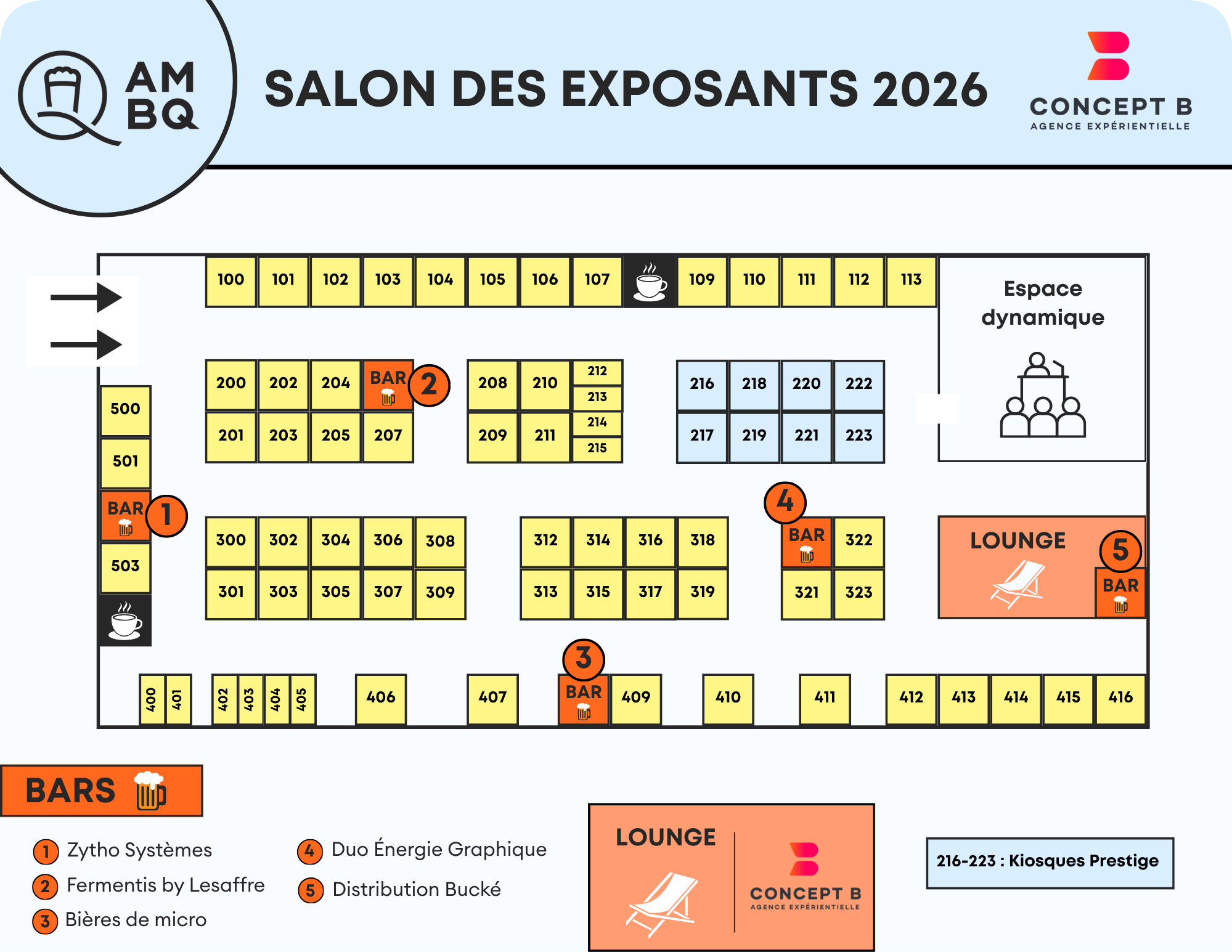 Plan du salon des exposants Plan du salon des exposants