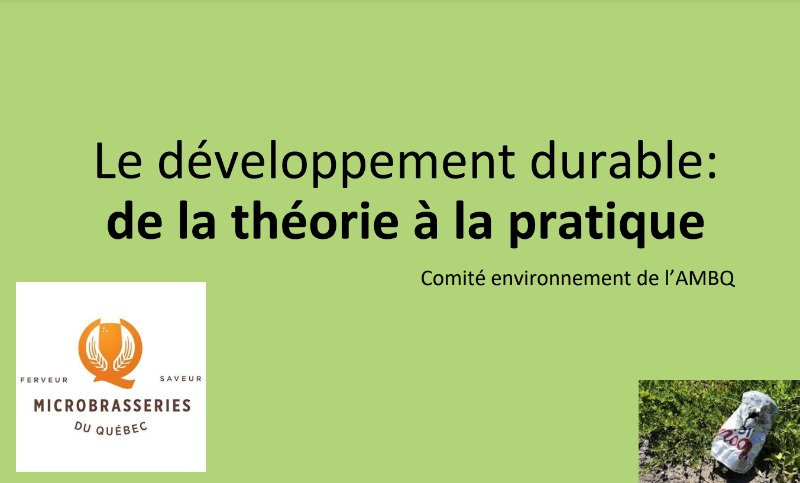 Le développement durable : de la théorie à la pratique