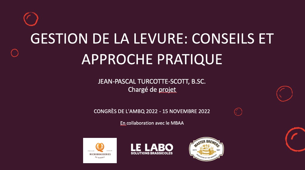 Gestion de la levure: conseils et approche pratique