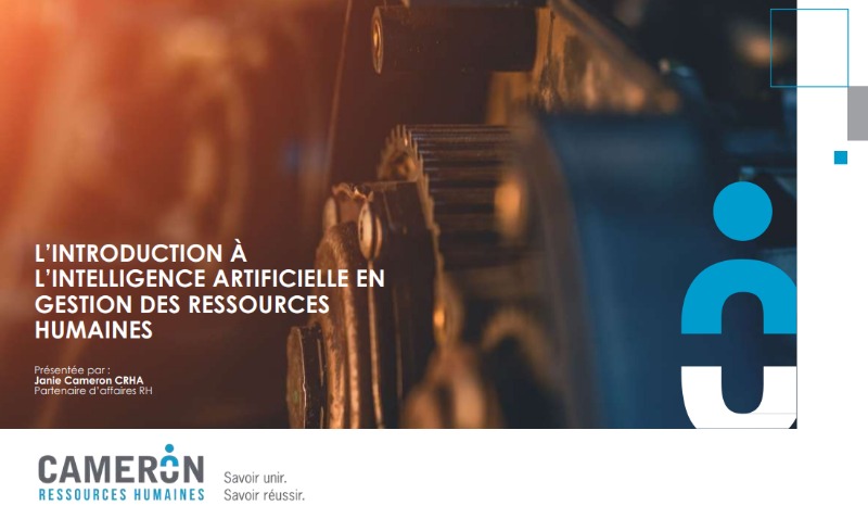 L’utilisation de l’intelligence artificielle (IA) en gestion des ressources humaines