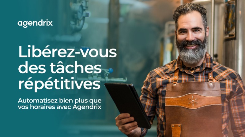 Libérez-vous des tâches répétitives : automatisez bien plus que vos horaires avec Agendrix
