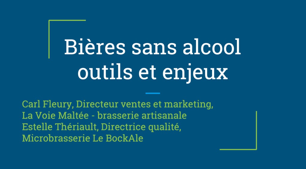 Bières sans alcool – outils et enjeux